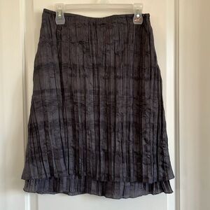 Zaffiri lightweight pleated grey skirt size 8